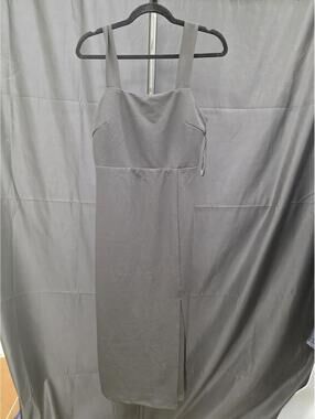 Petal & Pup Women’s Hyatt Dress Black Minimalist Formal Party Midi Dress  12